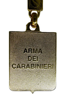 Portachiavi in metallo smaltato Arma dei Carabinieri