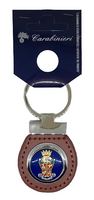 Schlüsselanhänger aus emailliertem Metall und Leder Arma dei Carabinieri