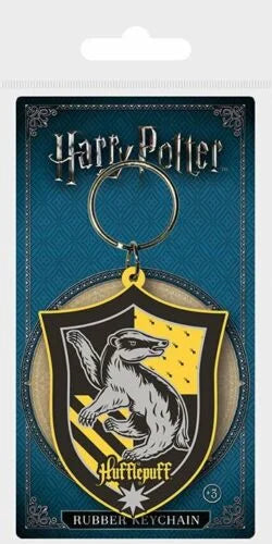 Hogwarts Hufflepuff Harry Potter rubber keychain