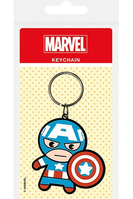 Marvel Captain America rubber keychain