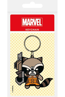Rocket Guardians of the Galaxy rubber keychain
