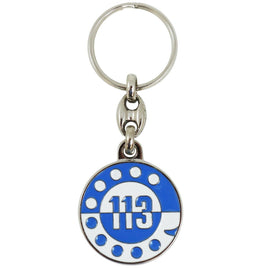 Portachiavi in metallo smaltato Polizia di Stato 113