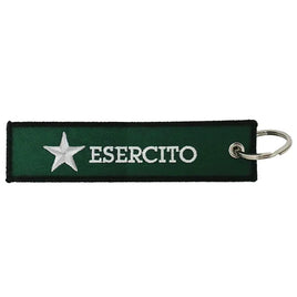 Italian Army embroidered keychain