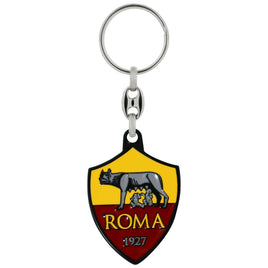 Portachiavi in metallo smaltato Lupa Roma Calcio