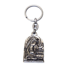 Portachiavi in metallo smaltato Madonna Virgo Fidelis Carabinieri