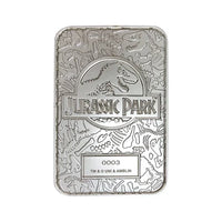 Jurassic Park Limited Edition Parkeingangsbarren aus Metall