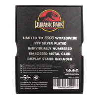 Jurassic Park Limited Edition Parkeingangsbarren aus Metall