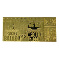 Replica-Ticket 45th Anniversary Rocky II Match Rocky Balboa vs Apollo Creed Ticket