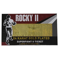 Replica biglietto ticket 45° Anniversario Rocky II incontro Rocky Balboa vs Apollo Creed