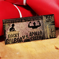 Replica-Ticket 45th Anniversary Rocky II Match Rocky Balboa vs Apollo Creed Ticket