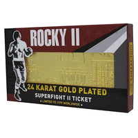 Replica biglietto ticket 45° Anniversario Rocky II incontro Rocky Balboa vs Apollo Creed