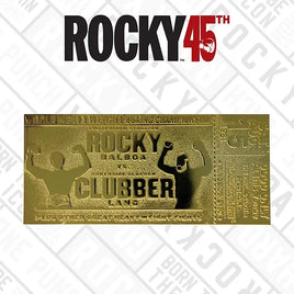 Replica biglietto ticket 45° Anniversario Rocky III incontro Rocky Balboa vs Clubber Lang