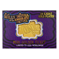 Replica biglietto ticket della Fabbrica di Cioccolato di Willy Wonka