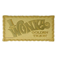 Willy Wonka Chocolate Factory ticket replica ticket