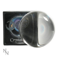 Crystal ball for Wikka Divination with stand