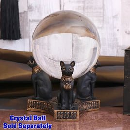 Crystal ball for Wikka Divination with stand