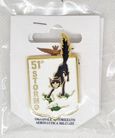 51 ° Stormo Aerea Aeronautica Militare enamelled metal pin