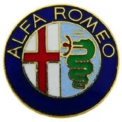 Alfa Romeo enameled metal pin