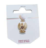 Flea brooch in enameled metal PAN Frecce Tricolori Aeronautica Militare