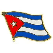 Spilla Bandiera Cuba in Metallo Smaltato