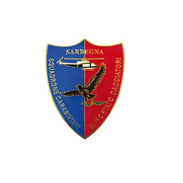 Flea brooch in enamelled metal Carabinieri Cacciatori di Sardegna