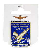 Spilla in metallo smaltato Comando Logistico Aeronautica Militare