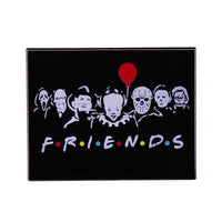 Spilla in metallo smaltato Friends personaggi film Horror