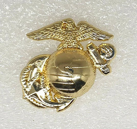 Spilla in metallo smaltato dorato corpo dei Marines U.S. Army Sx