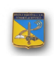 Brooch in enamelled metal School of Marshals Aeronautica Militare