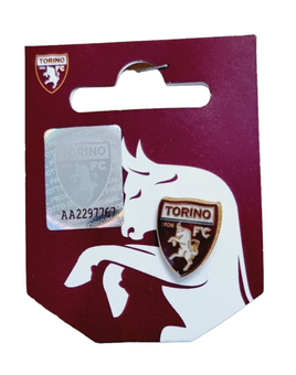 Torino Calcio enameled metal flea brooch