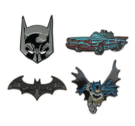 Set of 4 Batman Limited Edition enamelled metal pins