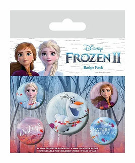 Set 5 spille button bagde Disney Frozen