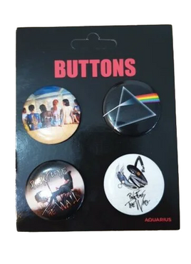Set 4 spille button bagde Pink Floyd