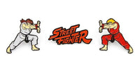 Set of 3 Street Fighter Capcom Limited Edition enamelled metal pins