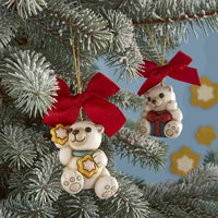 Figurine Thun Teddy Bear Paul Christmas Decoration Line A Happy Thought