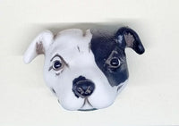 Pit Bull Dog wooden plaque in handmade resin