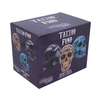 Piggy Bank Skull Calaveras Tattoo Money Box Blue