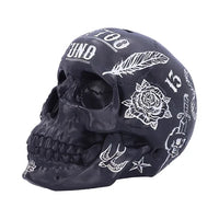 Salvadanaio Teschio Calaveras Tattoo Money Box Black