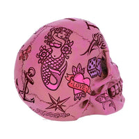 Salvadanaio Teschio Calaveras Tattoo Money Box Pink