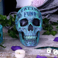 Salvadanaio Teschio Calaveras Tattoo Money Box Blue